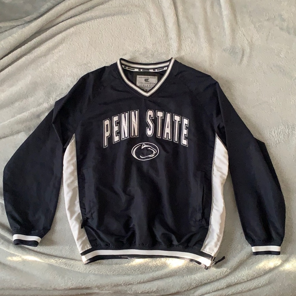 Navy Blue/White Penn State Windbreaker.
